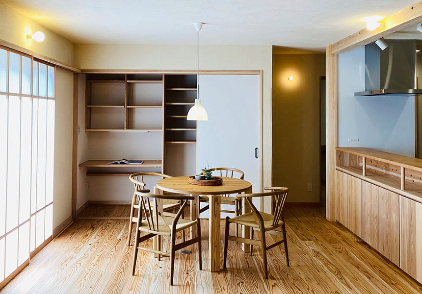 暮らしに合わせてつくる建具・家具